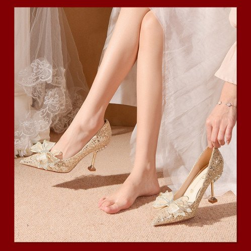 Luxury Sexy Bridal Shoes Stiletto Pumps