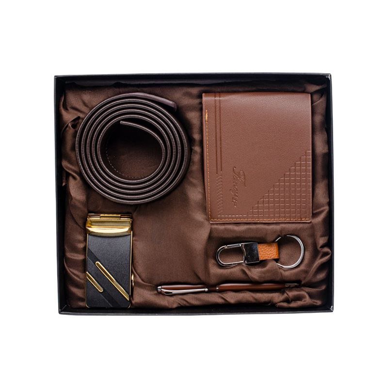 Exquisite Business Wallet Key Wallet Belt Gift Set for Men