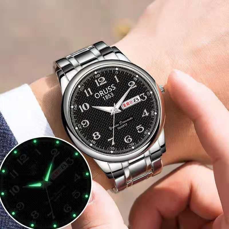 Diamond Pointer Watches Leather Quartz